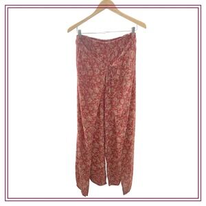 Denim & Supply Ralph Lauren Paisley Floral Wrap Wide Leg Pants Size Medium